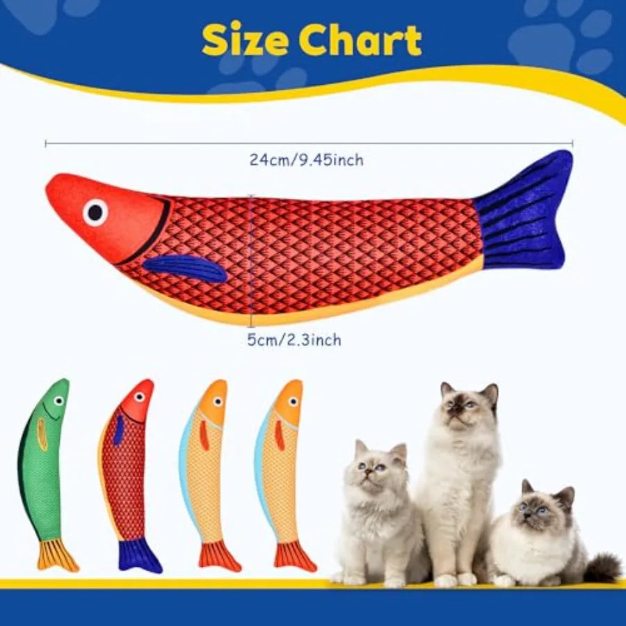 Interactive Cat Toys with Catnip Soft Durable Material Rattle Sound Chew Proof Design for Indoor Cats 3 Pack in Saury Color Sui