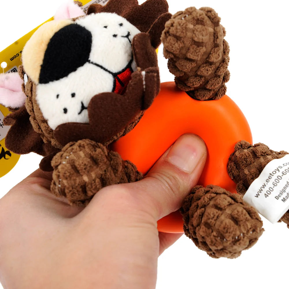 HOOPET Dog Toys for Dogs Puppy Toy for Large Dogs Plush Squeak Interactive Dog Ball Supply