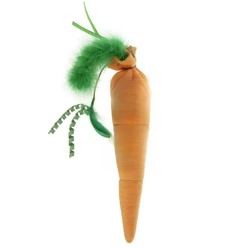 Kolossal Karrot Soft Plush Catnip Kicker Cat Toy Filled with Pure & Potent Catnip