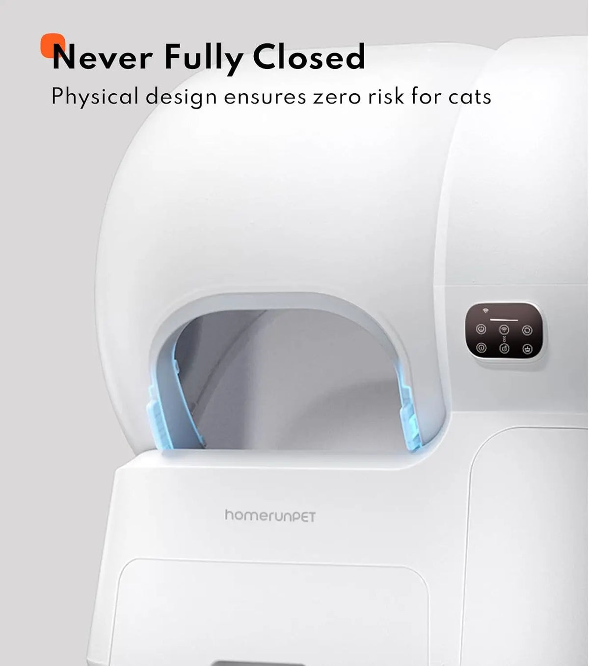 Self Cleaning Litter Box - 106L Ultra Large Automatic Cat Litter Box with Physical Anti-Pinch Safety, Auto Refill &, Customized
