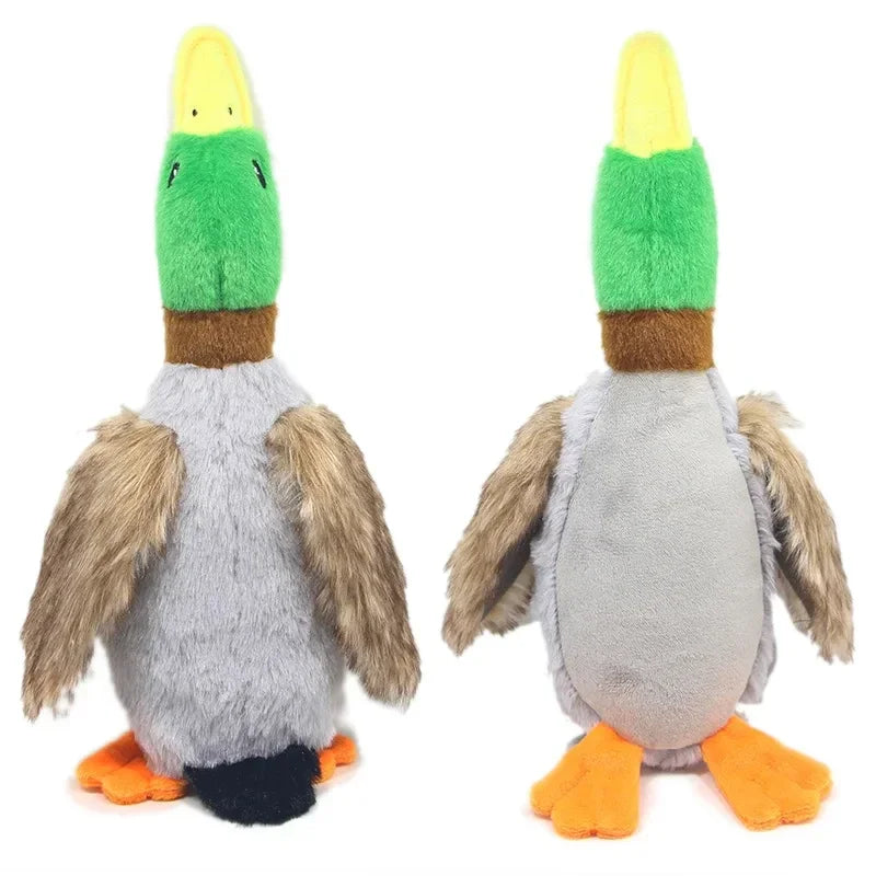 Cute Plush Duck Sound Toy Stuffed Squeaky Animal Squeak Dog Toy Cleaning Tooth Dog Chew Rope Toys Pet Dog Toys