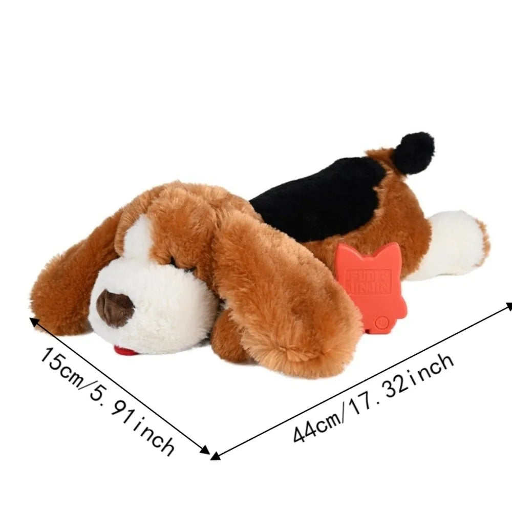 Interactive Soft Pet Soothing Realistic Heartbeat Simulation Anxiety Relief Dog Comfortable Dog Heartbeat Pet Soothing
